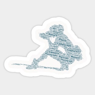 Photographer Photography Silhouette Shape Text Word Cloud Sticker